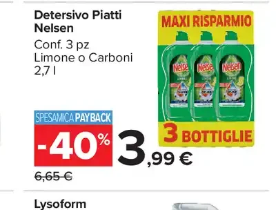 Detersivo Piatti Nelsen