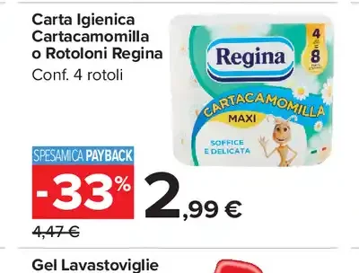 Carta Igienica Cartacamomilla Regina