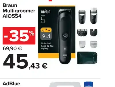 Braun Multigroomer AIO554