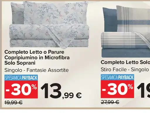 Completo letto o parure copripiumino