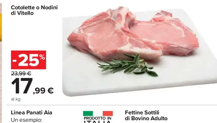 Cotolette o Nodini di Vitello