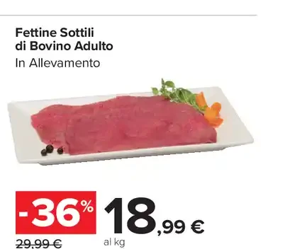 Fettine Sottili di Bovino Adulto