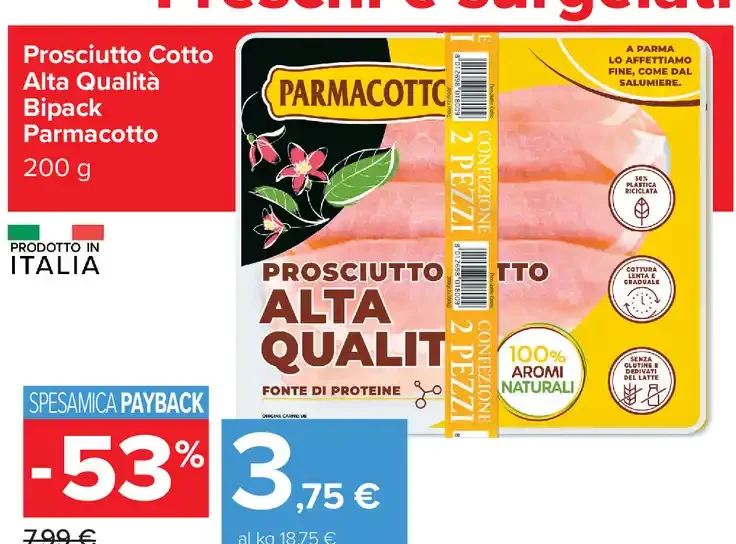 Prosciutto Cotto Alta Qualità Bipack