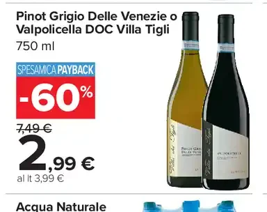 Pinot Grigio Delle Venezie o Valpolicella DOC Villa Tigli