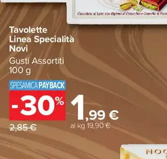 Tavolette Linea Specialità Novi