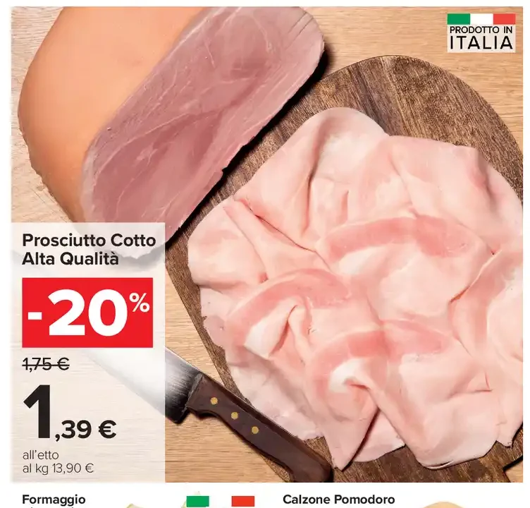 Prosciutto cotto alta qualità
