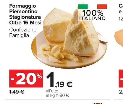 Formaggio Piemontino stagionato