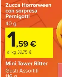 Zucca Horrorween con sorpresa Pernigotti