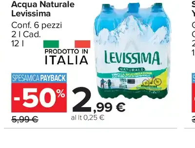 Acqua Naturale Levissima