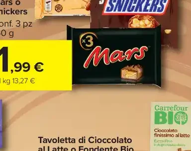 Twix, Mars o Snickers