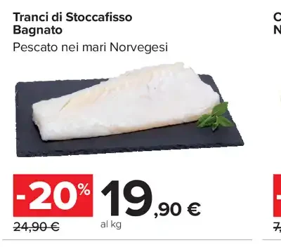 Tranci di stoccafisso bagnato