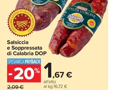 Salsiccia e Soppressata di Calabria DOP