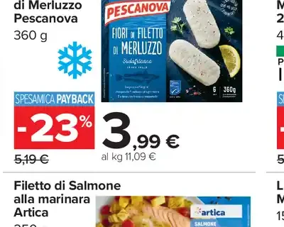 Fiori di Filetto di Merluzzo Pescanova