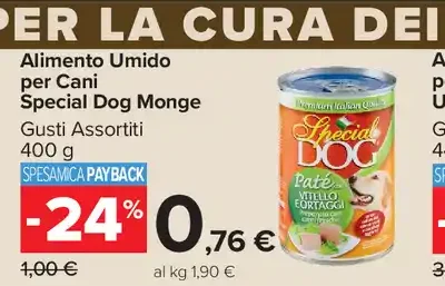 Alimento Umido per Cani Special Dog Monge