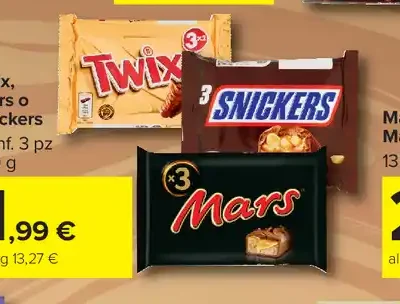 Twix Mars o Snickers