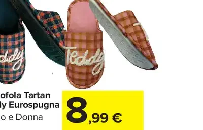 Pantofola Tartan Teddy Eurosprugna