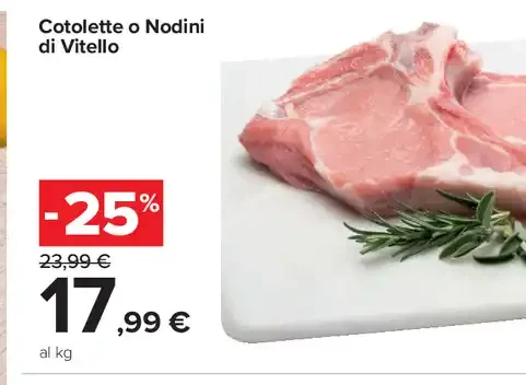 Cotolette o Nodini di Vitello