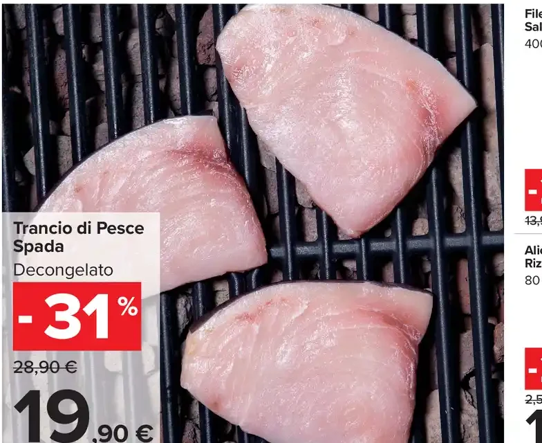 Trancio di Pesce Spada Decongelato