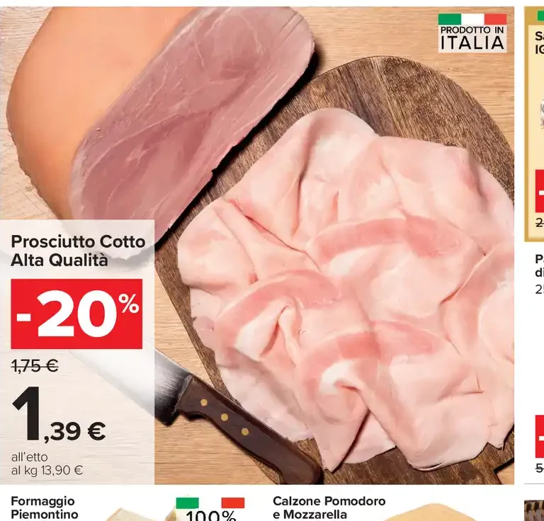 Prosciutto Cotto Alta Qualità