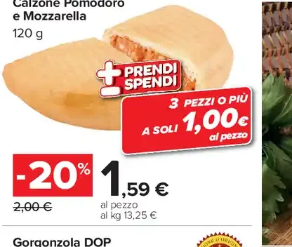 Calzone Pomodoro e Mozzarella