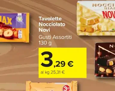 Tavolette Nocciolato Novi
