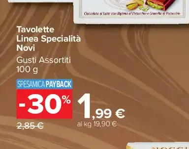 Tavolette Linea Specialità Novi
