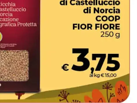 Lenticchie di Castelluccio di Norcia Coop Fior Fiore