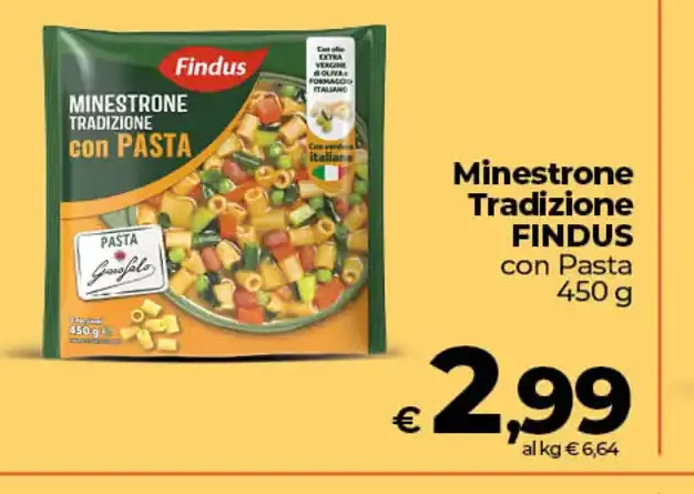 Minestrone Tradizione Findus con Pasta