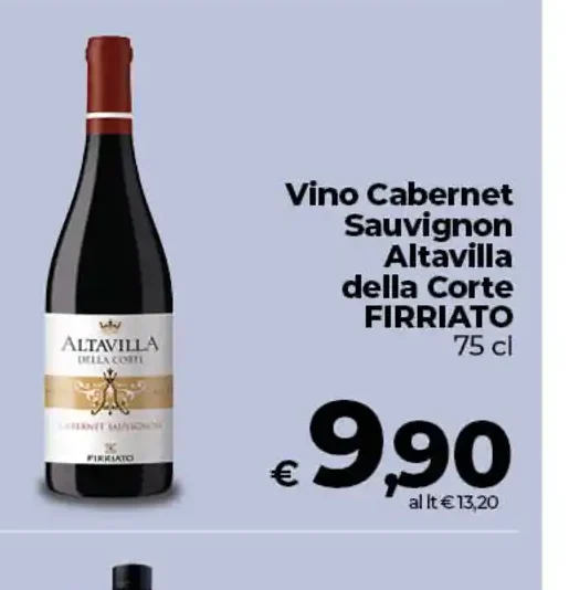 Vino Cabernet Sauvignon Altavilla della Corte Firriato
