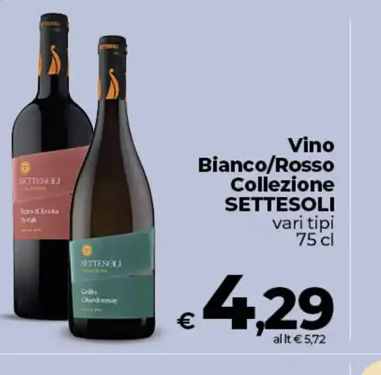 Vino Bianco/Rosso Collezione Settesoli