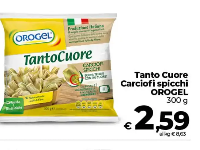 Tanto Cuore Carciofi spicchi Orogel