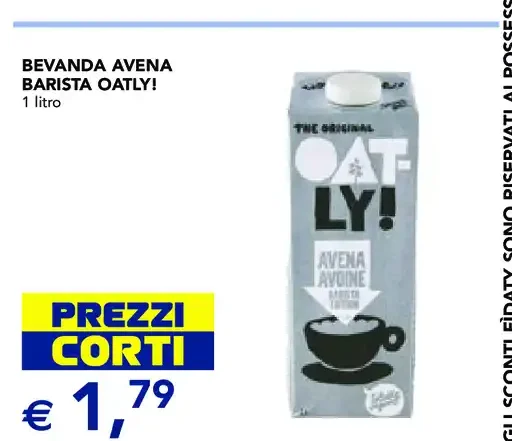 Bevanda avena Barista Oatly