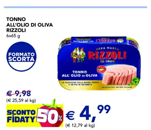 Tonno all'olio di oliva Rizzoli