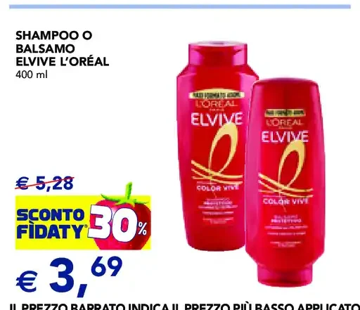 Shampoo o balsamo Elvive L'Oréal