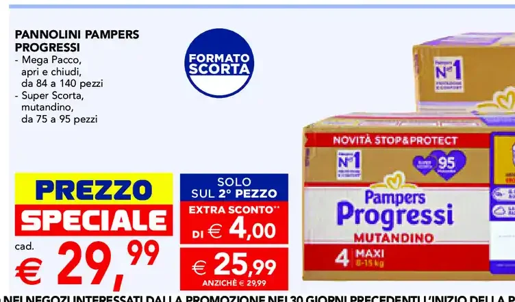 Pannolini Pampers Progressi