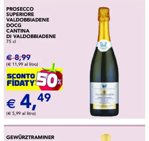 Prosecco Superiore Valdobbiadene DOCG Cantina di Valdobbiadene