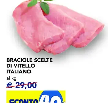 Braciole scelte di vitello italiano
