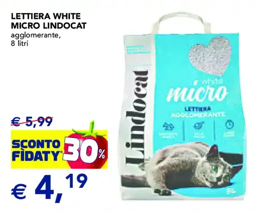 Lettiera White Micro Lindocat