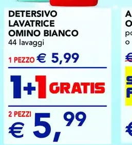 Detersivo lavatrice Omino Bianco