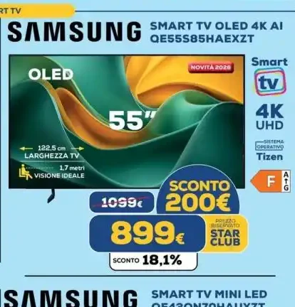 TV Samsung OLED 55" QE55S85HAEXZT