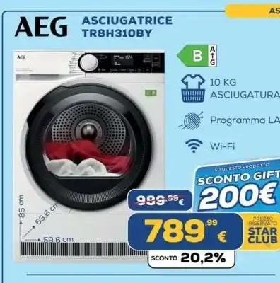 Asciugatrice AEG TR8H310BY