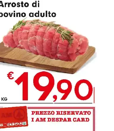 Arrosto di bovino adulto