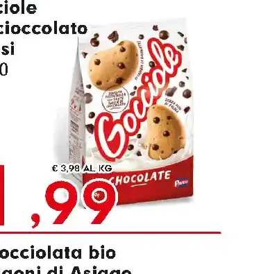Gocciole con cioccolato