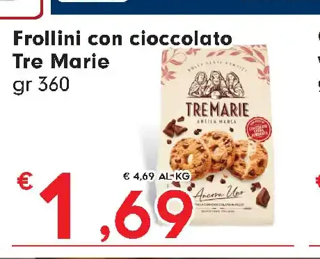 Frollini con cioccolato Tre Marie