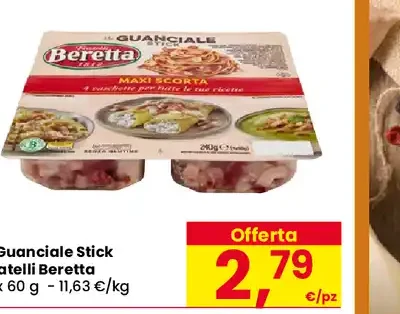 Il Guanciale Stick Fratelli Beretta