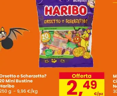 Orsetto o Scherzetto? Mini Bustine Haribo