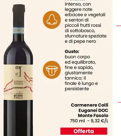 Carmenere Colli Euganei DOC Monte Fasolo