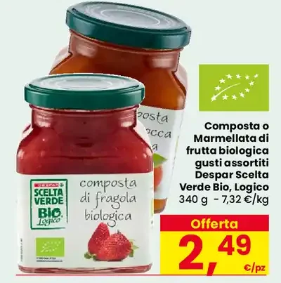 Composta o marmellata di frutta biologica