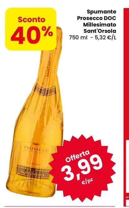 Spumante Prosecco DOC Millesimato Sant'Orsola