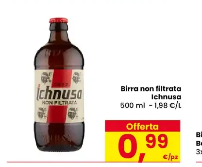 Birra non filtrata Ichnusa